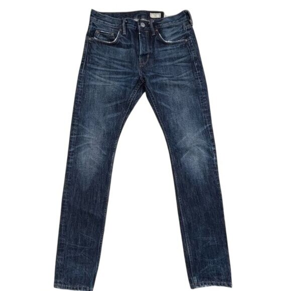 ALLSAINTS Cigarette Skinny Fit Jeans in Dark Denim - Picture 1 of 4
